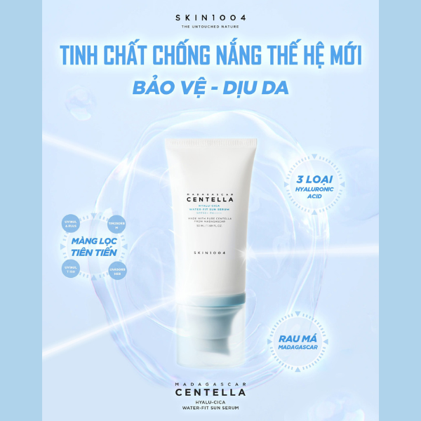 Kem Chống Nắng Kiềm Dầu Và Nâng Tone SKIN1004 Madagascar Centella SPF 50+ PA++++