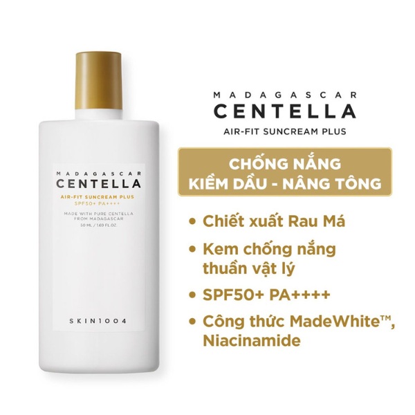 Kem Chống Nắng Phổ Rộng Dưỡng Ẩm SKIN1004 Madagascar Centella Hyalu-Cica Water-Fit Sun Serum SPF50+ PA++++ 50ml