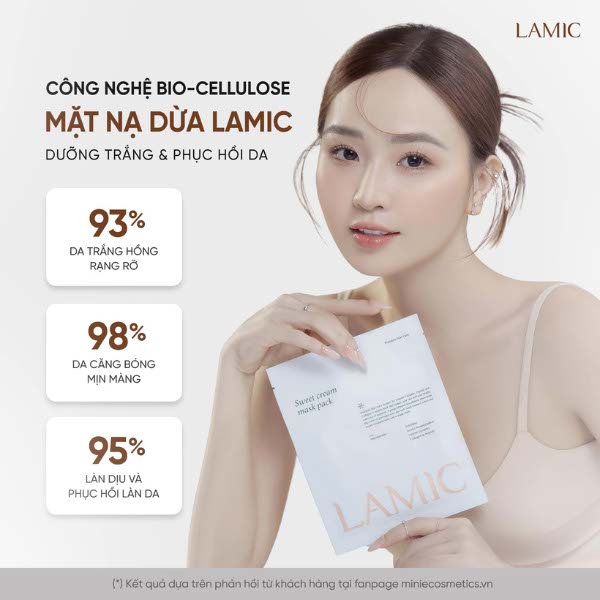 Mặt nạ dừa tươi lên men Hàn Quốc dưỡng da, cấp ẩm và phục hồi da LAMIC