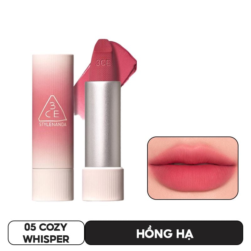 Son thỏi mềm môi 3CE Cashmere Hug Lipstick 3.5g