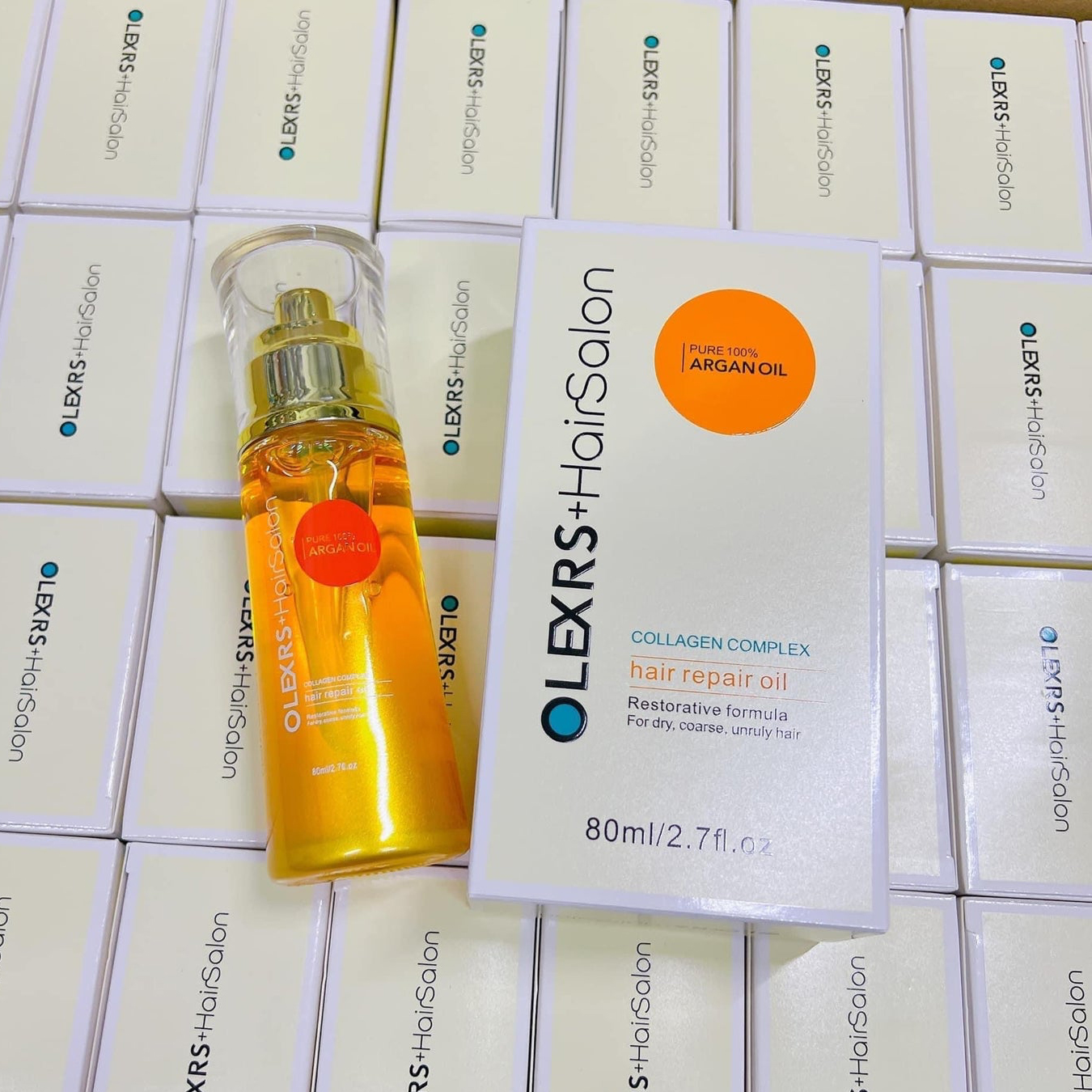 Tinh Dầu Phục Hồi Tóc Hư Tổn Argan Olexrs + Hair Salon