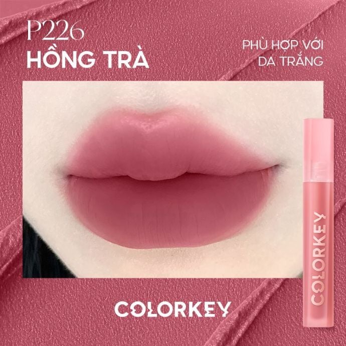 Son kem lì mịn mượt COLORKEY Airy Velvet Lip Lacquer 3g