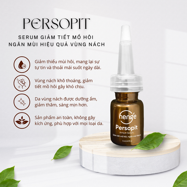 Tinh chất giảm tiết mồ hôi ngăn mùi hiệu quả Henge Persopit Armpit Serum 5ml