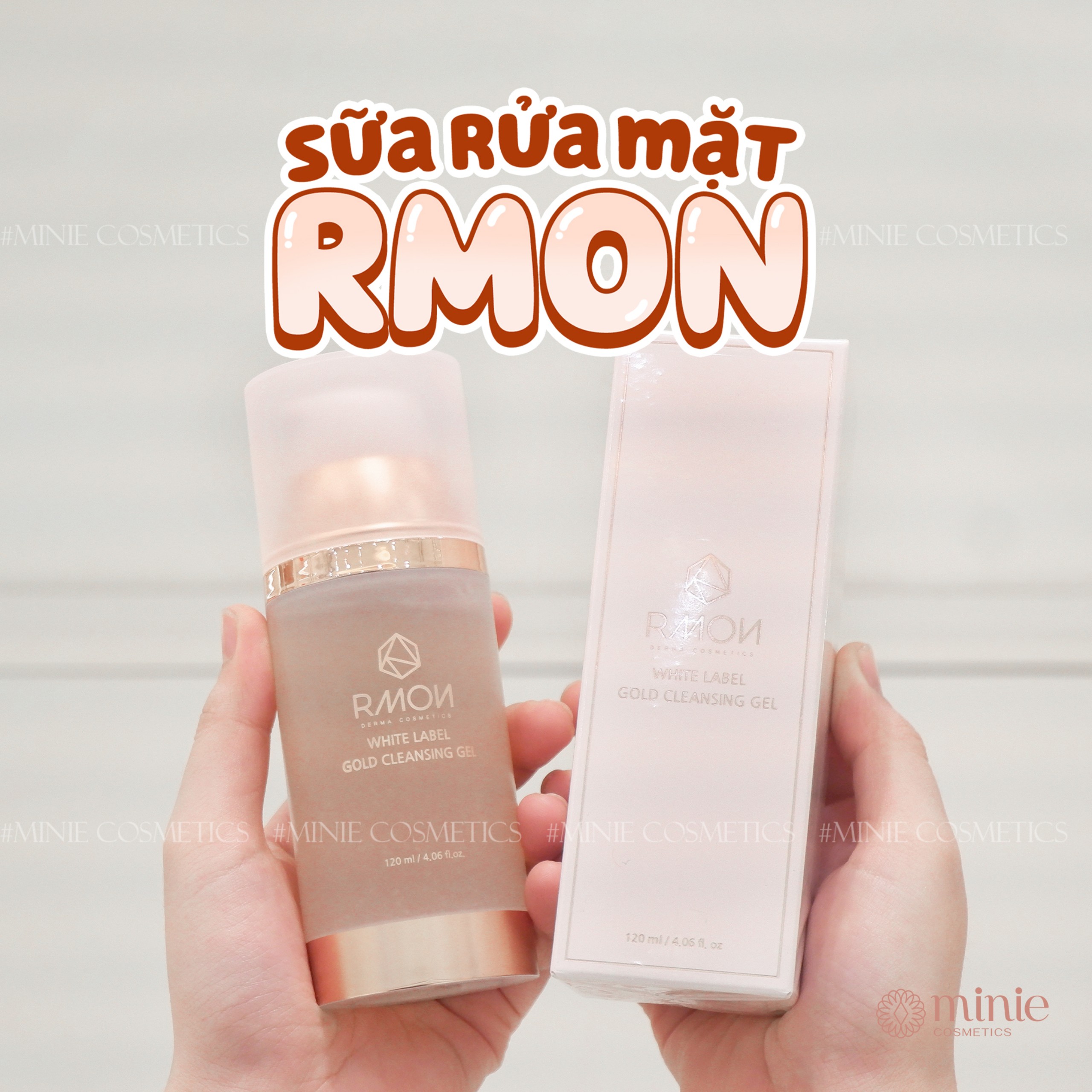 Sữa Rửa Mặt Thảo Mộc Rmon White Label Gold Cleansing Gel Hàn Quốc