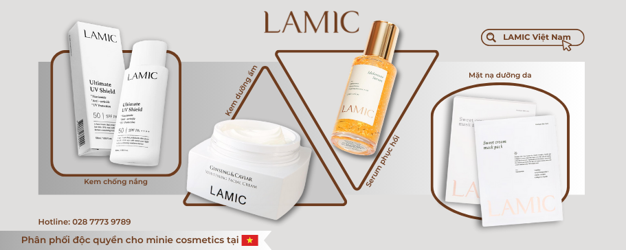 Bộ sản phẩm Lamic  “Chìa Khóa Vàng” Cho Làn Da Căng Bóng Chuẩn Hàn
