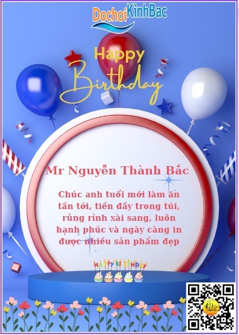 Chúc mừng sinh nhật Nguyễn Thành Bắc