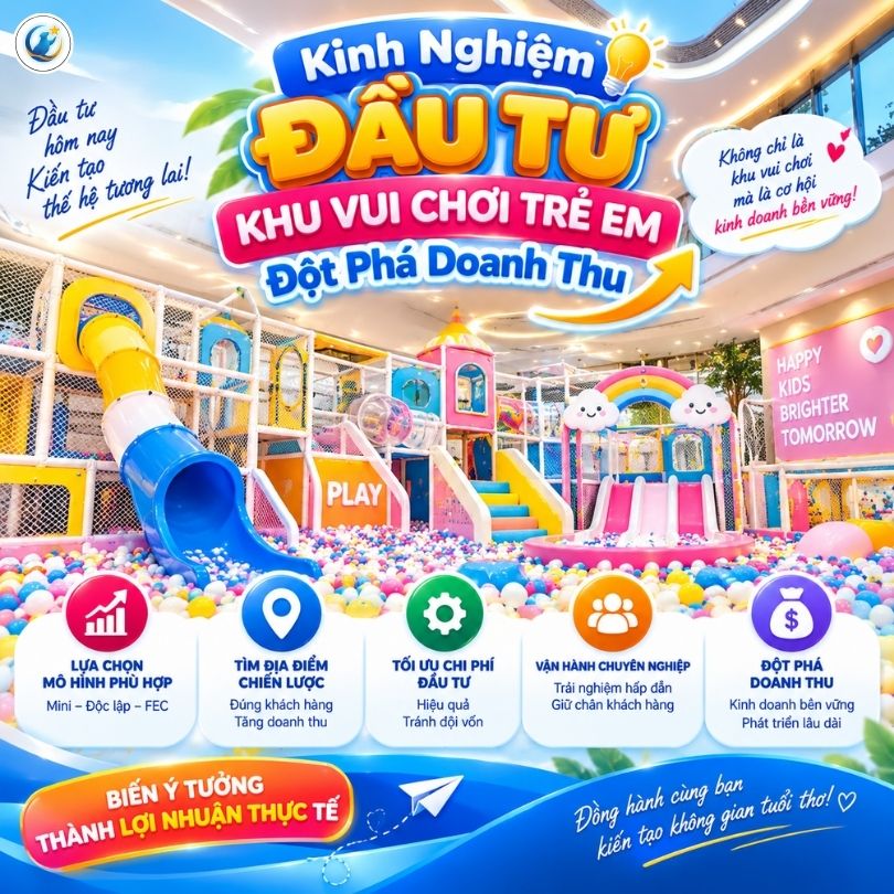 Kinh Nghiệm Đầu Tư Khu Vui Chơi Trẻ Em: Lối Đi Nào Cho Nhà Đầu Tư Muốn 