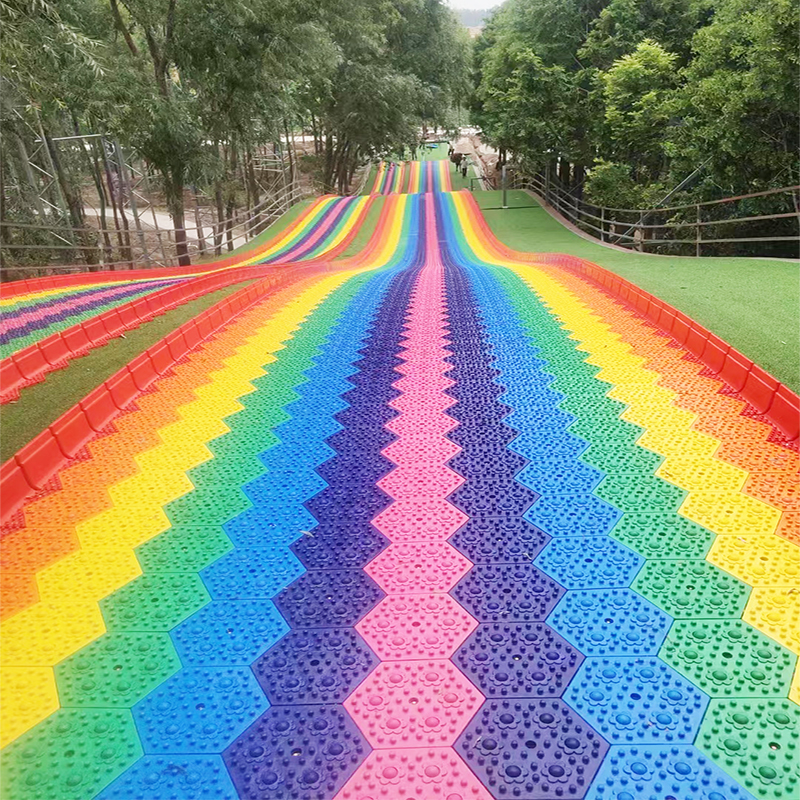 Trò Chơi Trượt Phao Cầu Vồng Sắc Màu Siêu To Khổng Lồ Ngoài Trời – Đồ Chơi Kinh Bắc