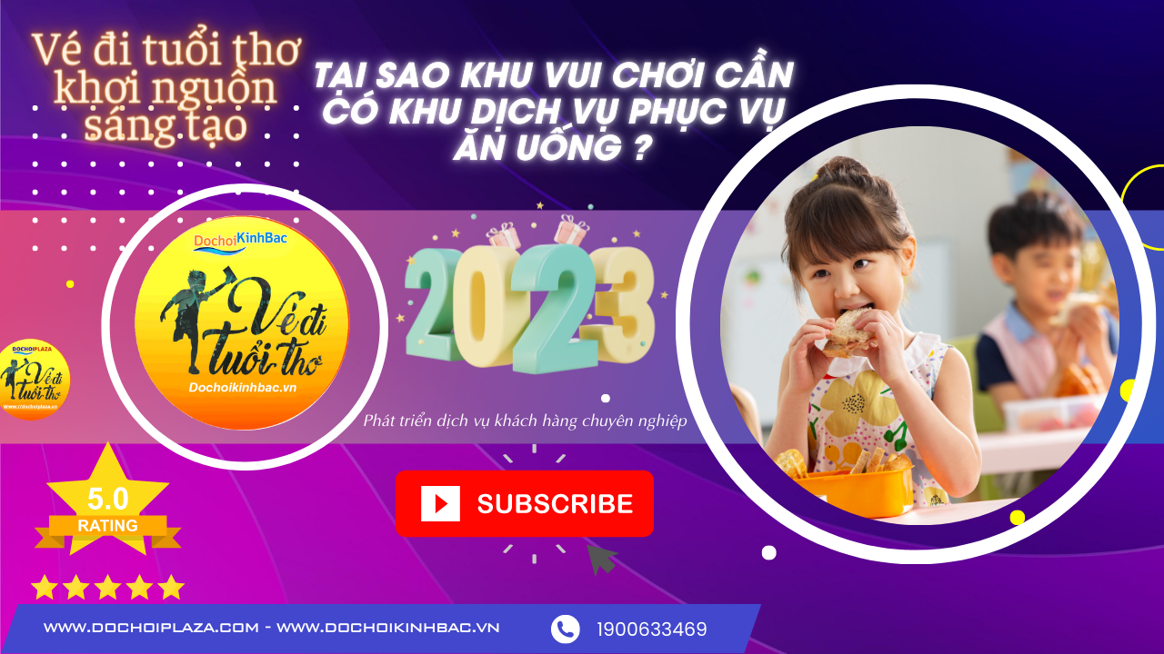 8 lý do tại sao khu vui chơi giải trí  trong nhà lại cần có khu dịch vụ phục vụ đồ ăn đồ uống?
