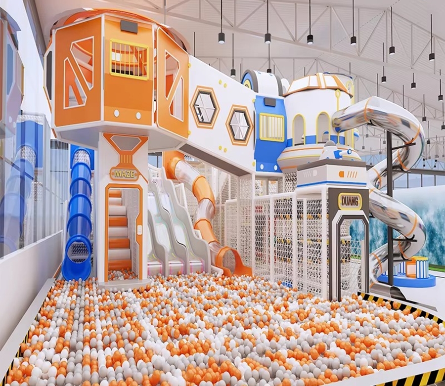 Cải Thiện Trải Nghiệm Khách Hàng Với Nhà Liên Hoàn Indoor Playground LNHKB01 Dochoikinhbac