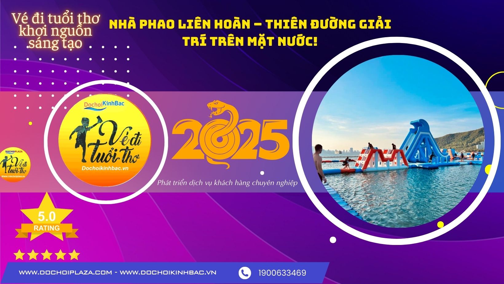 Nhà Phao Liên Hoàn – Thiên Đường Giải Trí Trên Mặt Nước