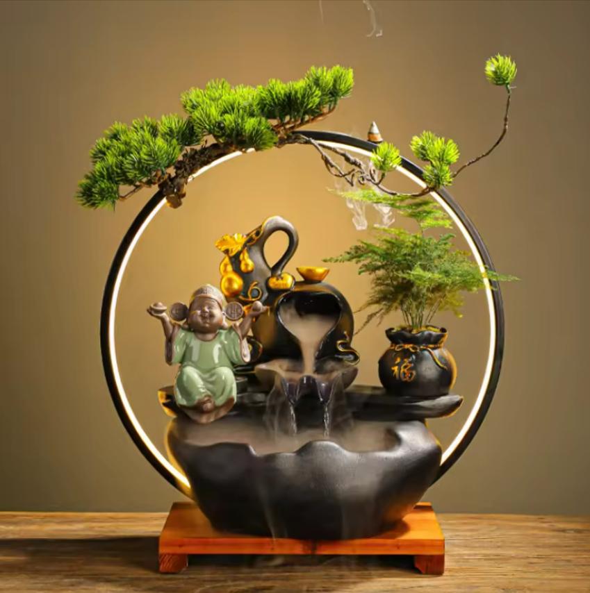 Đặt Tiểu Cảnh Thác Nước Mini Trong Nhà: Tinh Hoa Phong Thủy Và Lợi Ích Tinh Thần