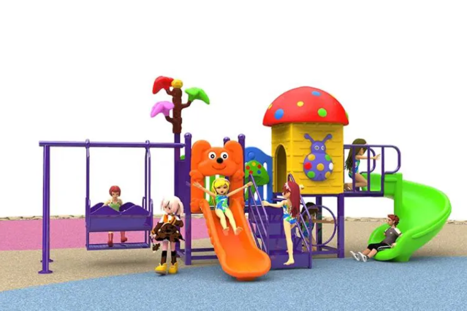 Bộ liên hoàn cầu trượt đa năng: Tích hợp xích đu, leo núi, cầu thăng bằng