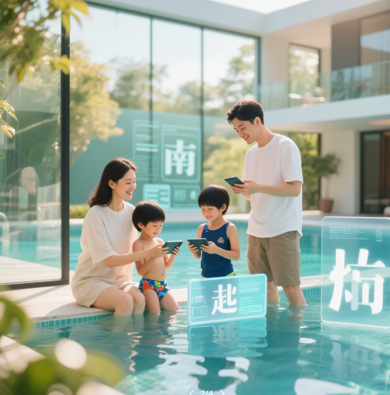 Bể bơi gia đình: Cách kết nối cha mẹ và con cái thời công nghệ số