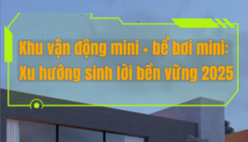 Khu vận động mini + bể bơi mini: Xu hướng sinh lời bền vững 2025