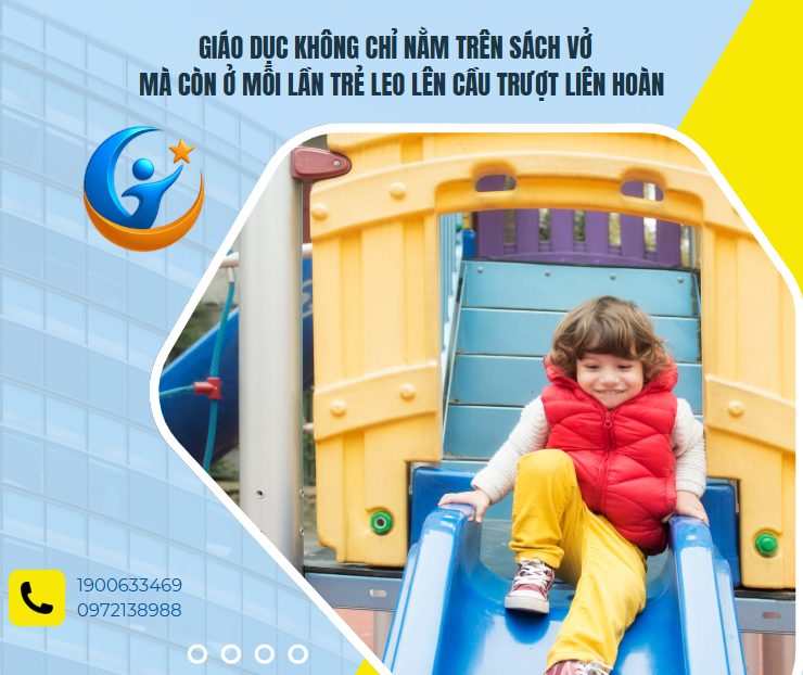 Giáo dục không chỉ nằm trên sách vở – Mà còn ở mỗi lần trẻ leo lên cầu trượt liên hoàn