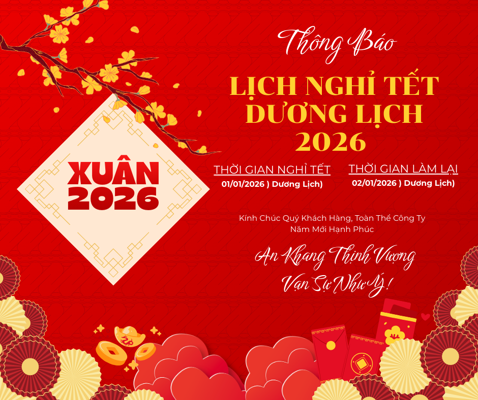 THÔNG BÁO LỊCH NGHỈ TẾT DƯƠNG LỊCH 2026