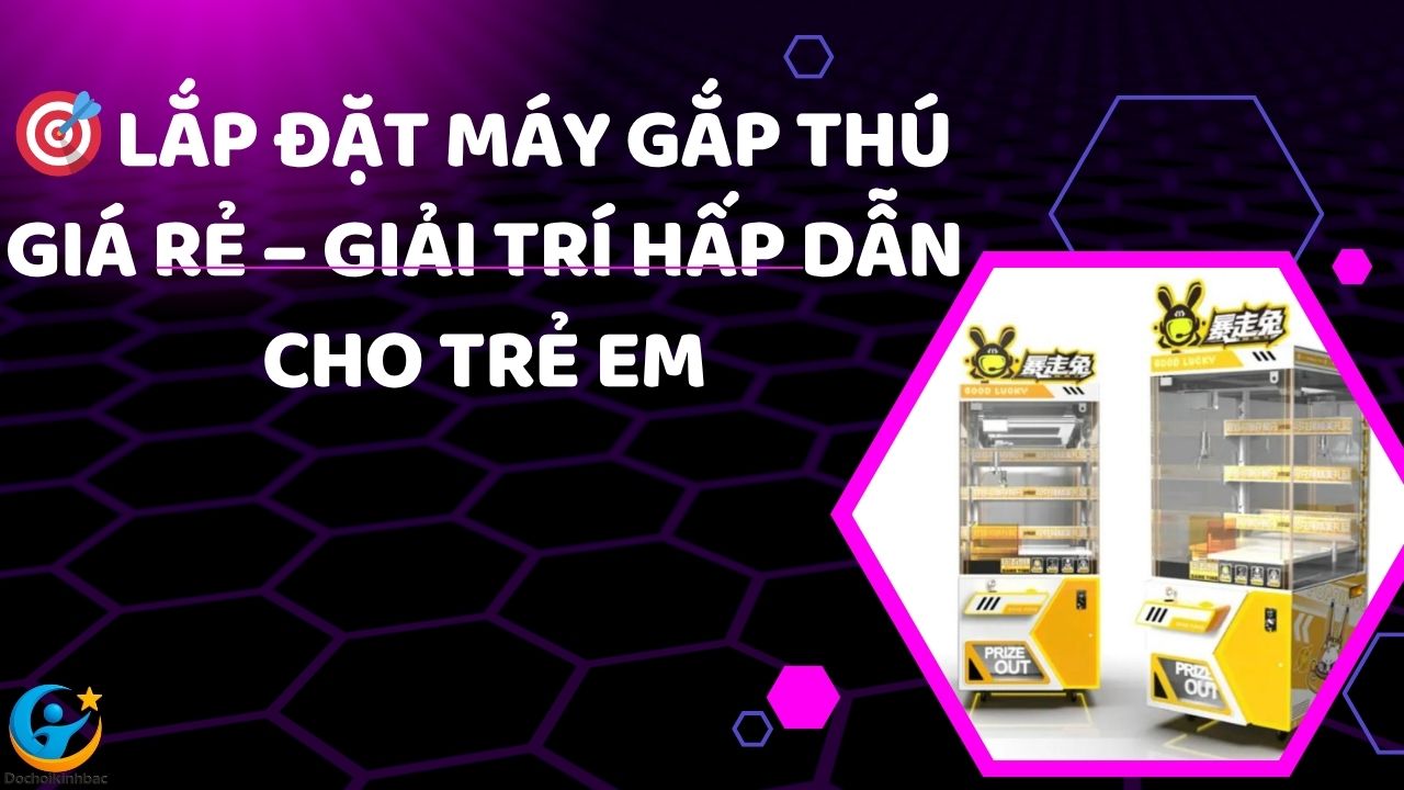 🎯 Lắp Đặt Máy Gắp Thú Giá Rẻ – Giải Trí Hấp Dẫn Cho Trẻ Em