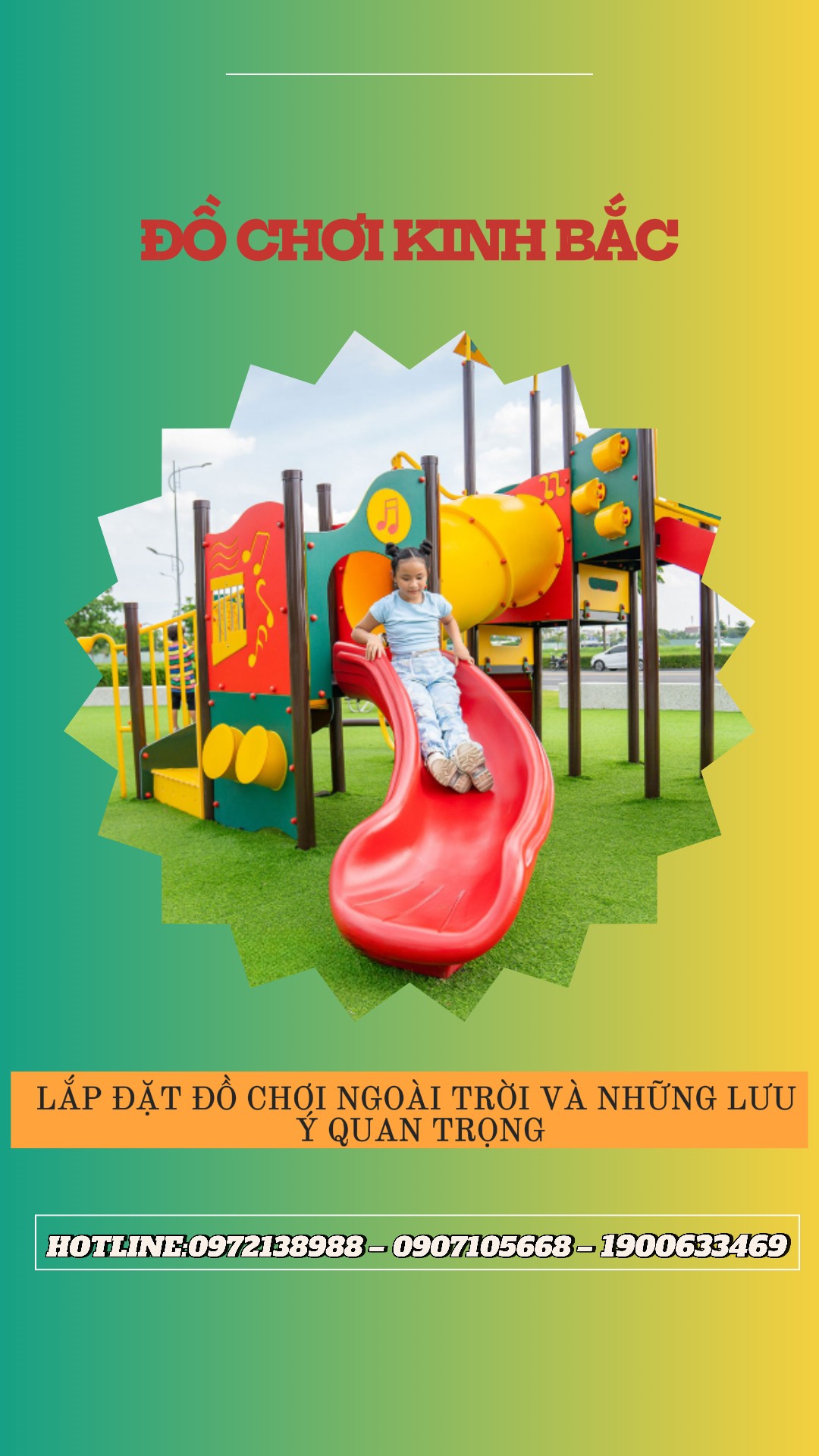 Lắp đặt đồ chơi ngoài trời cho mầm non: Những lưu ý quan trọng