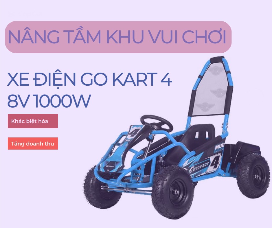 Nâng Tầm Khu Vui Chơi Của Bạn Với Xe Điện Go Kart 48V 1000W