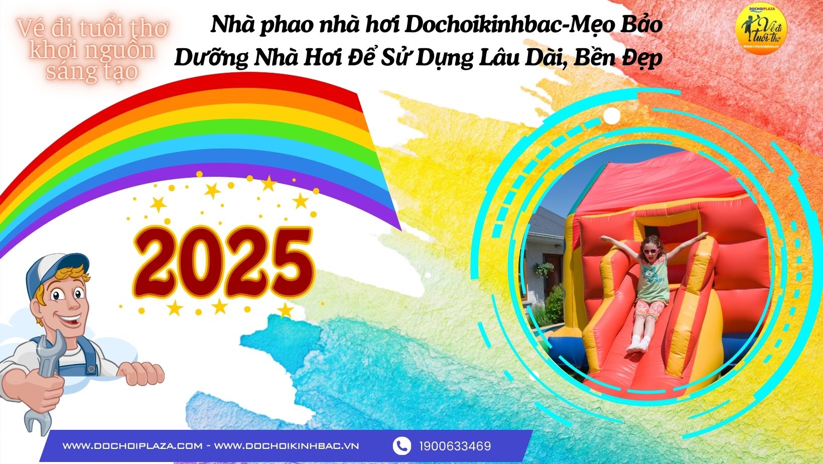 Nhà phao nhà hơi Dochoikinhbac-Mẹo Bảo Dưỡng Nhà Hơi Để Sử Dụng Lâu Dài, Bền Đẹp