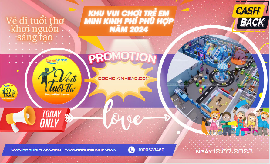 Khu vui chơi trẻ em mini kinh phí phù hợp Năm 2024