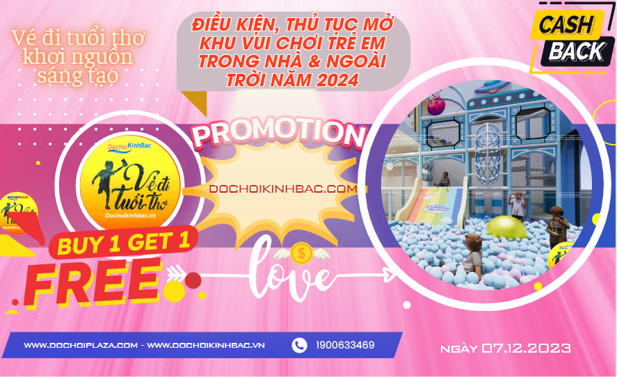 Điều kiện, thủ tục mở khu vui chơi trẻ em trong nhà & ngoài trời Năm 2024