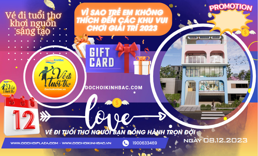 Vì sao trẻ em không thích đến các khu vui chơi giải trí 2023
