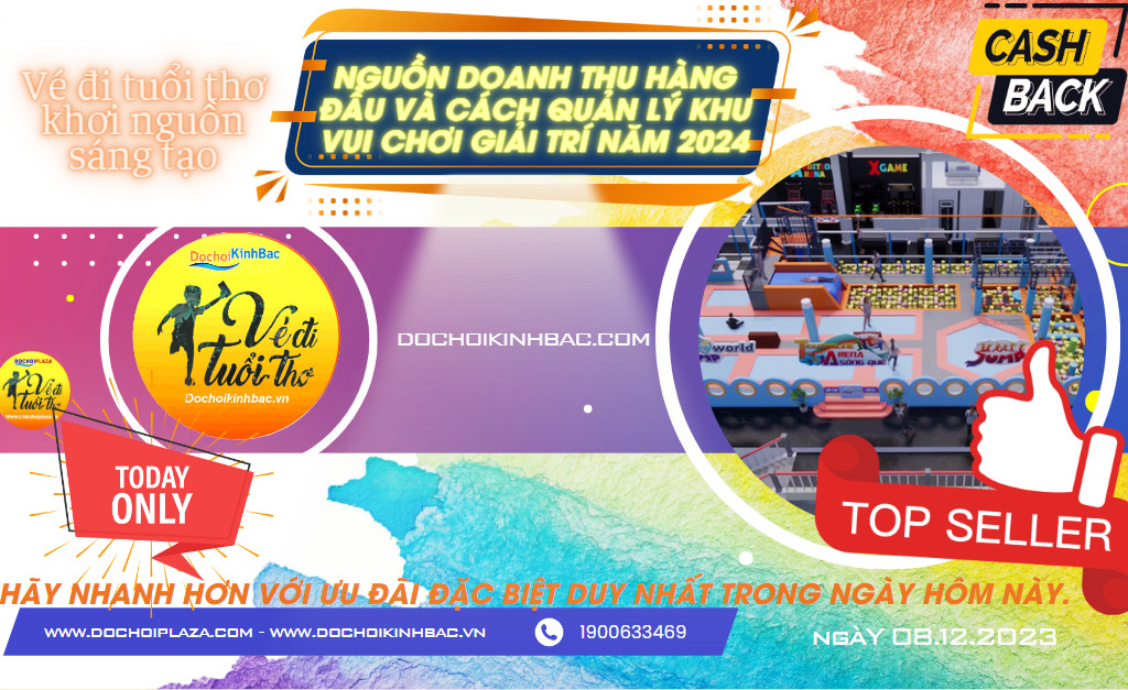 Nguồn doanh thu hàng đầu và cách quản lý khu vui chơi giải trí Năm 2024