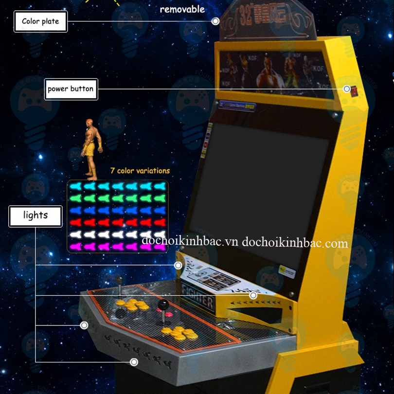  Máy Game Cabinet Macine 32 inch - DN01 Dochoikinhbac Giải trí hấp dẫn