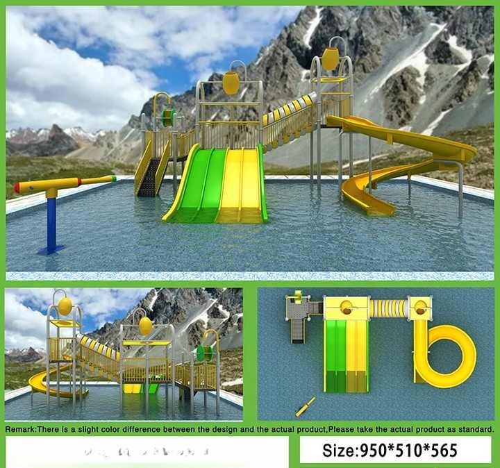 Cầu trượt liên hoàn bể bơi CTLHNKB02 Dochoikinhbac