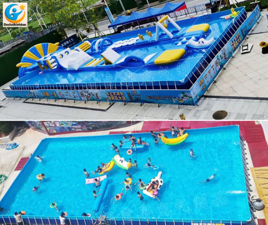bể bơi khung kim loại