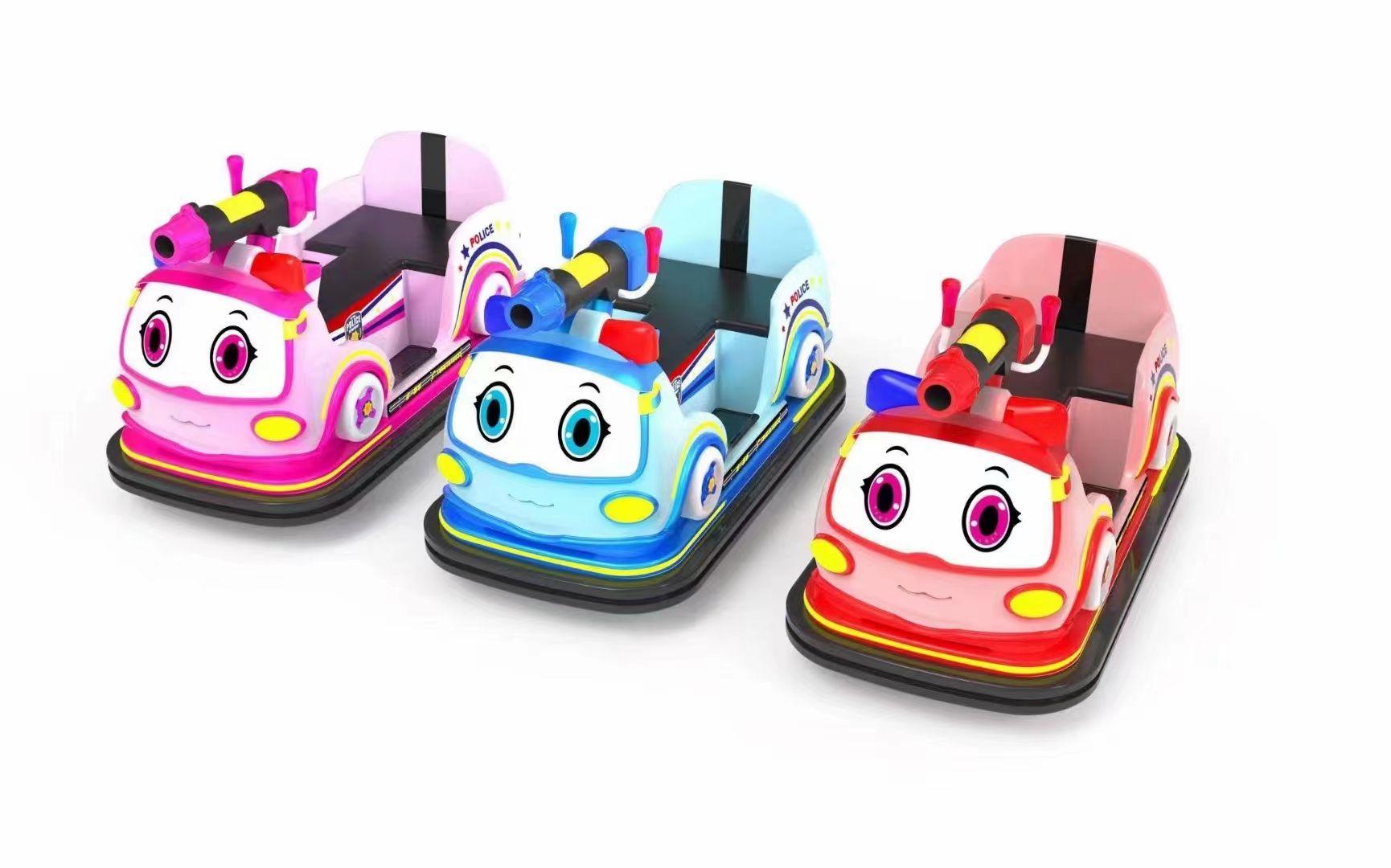 Xe điện đụng ô tô cảnh sát nhập khẩu -  XDD034  Dochoikinhbac - Trò chơi xe điện đụng nhập khẩu vui chơi.