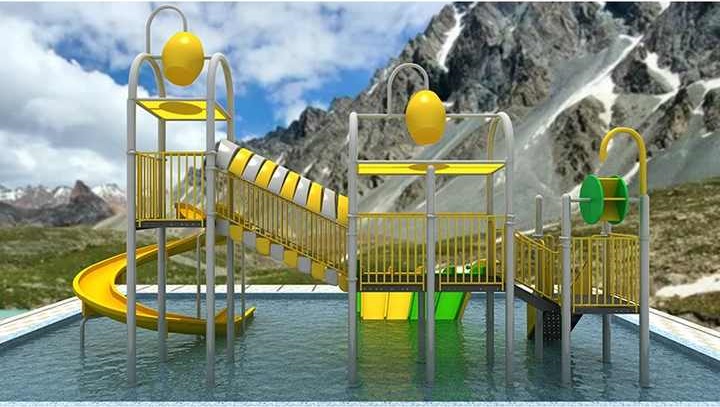 Cầu trượt liên hoàn bể bơi CTLHNKB02 Dochoikinhbac