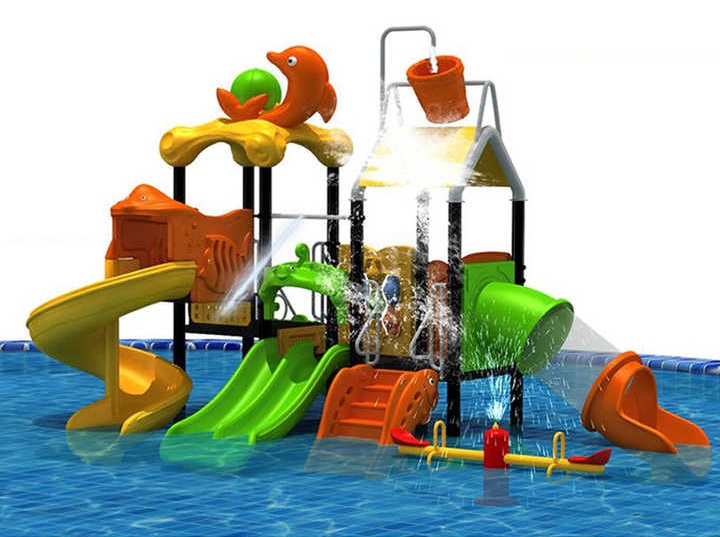 Cầu trượt liên hoàn bể bơi LBCTBB03 Dochoikinhbac