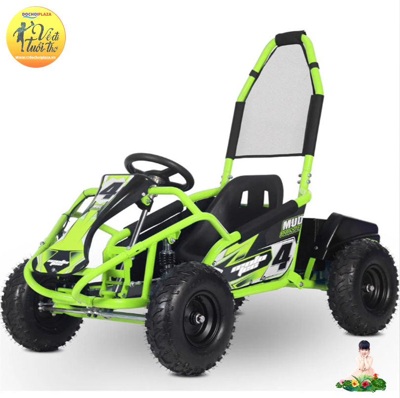 Xe điện trẻ em 48v 1000w Go Kart Màu Xanh