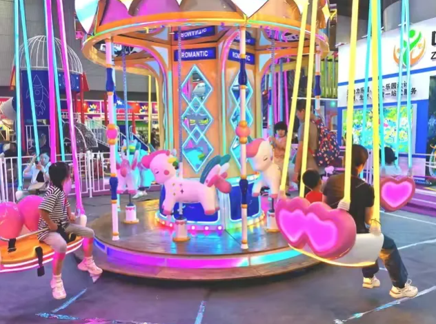 Đu quay ngựa một sừng DQCVKB09 Dochoikinhbac Giải trí hấp dẫn từ khu vui chơi