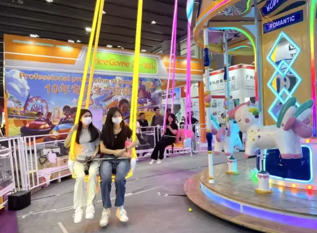 Đu quay ngựa một sừng DQCVKB09 Dochoikinhbac Giải trí hấp dẫn từ khu vui chơi