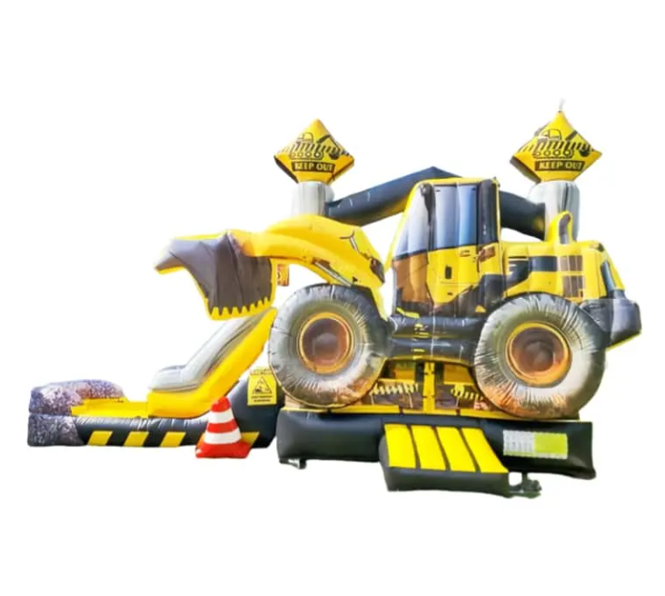 Nhà phao hơi chủ đề xe cần cẩu NHNPKB27 Dochoikinhbac Trò chơi vận động siêu hấp dẫn