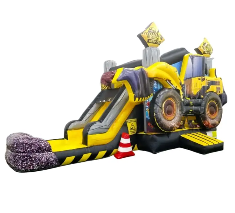 Nhà phao hơi chủ đề xe cần cẩu NHNPKB27 Dochoikinhbac Trò chơi vận động siêu hấp dẫn