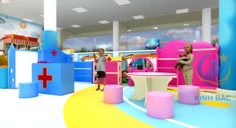 Mẫu thiết kế 3D khu vui chơi trẻ em TKKVCKB02 Dochoikinhbac