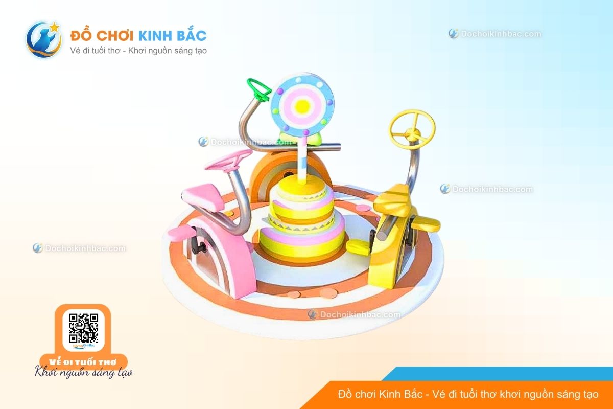 Đu Quay Mâm Xoay Trẻ Em MXKB08 – Mẫu Đu Quay Hot Nhất 2026