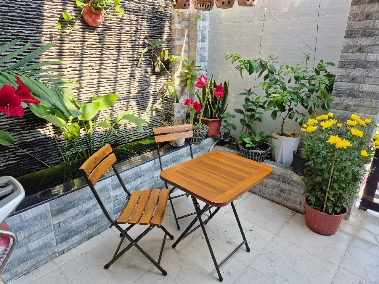 Bàn ghế gỗ gấp gọn tiện dụng DOUYINKB05 Dochoikinhbac , Bàn ghế Khu vui chơi trong nhà ngoài trời