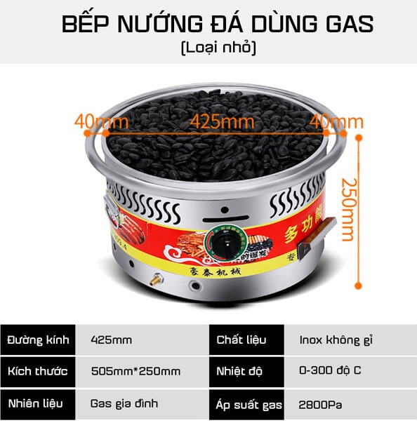 Bếp Nướng Xúc Xích Bằng Đá Dùng GA BNXXG Đồ chơi kinh bắc Tạo Điểm Nhấn Ẩm Thực Tại Khu Vui Chơi