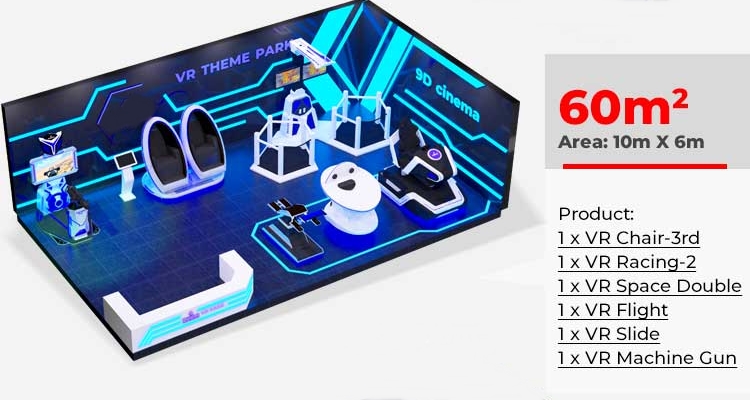 VR GAME MÔ PHỎNG KVCGE1024- 60m2 công viên vui chơi mô phỏng thực tế ảo hấp dẫn