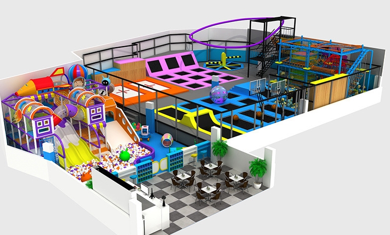 Khu Trampoline park KVCTP5939- Trampoline Arena chuẩn quốc tế - Công viên bạt nhún thể thao
