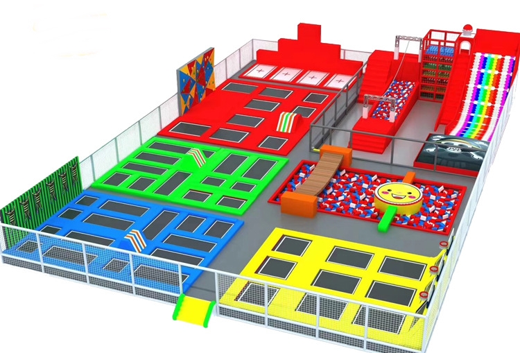 Đấu trường nhún nhảy KVCTP5925- Trampoline galaxy arena chuẩn quốc tế - Công viên bạt nhún thể thao