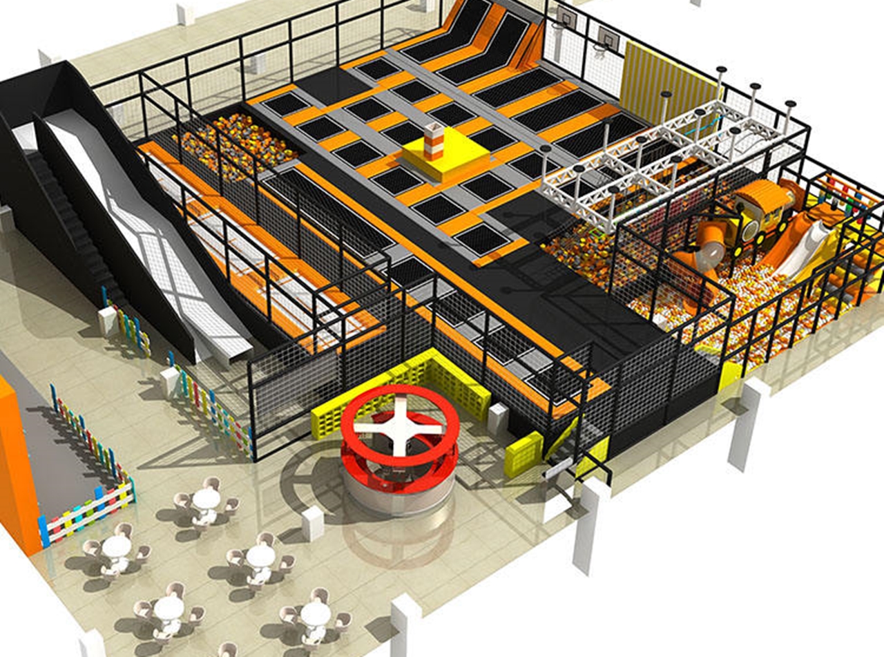 Đấu trường nhún nhảy KVCTP5927- Trampoline galaxy arena chuẩn quốc tế - Công viên bạt nhún thể thao