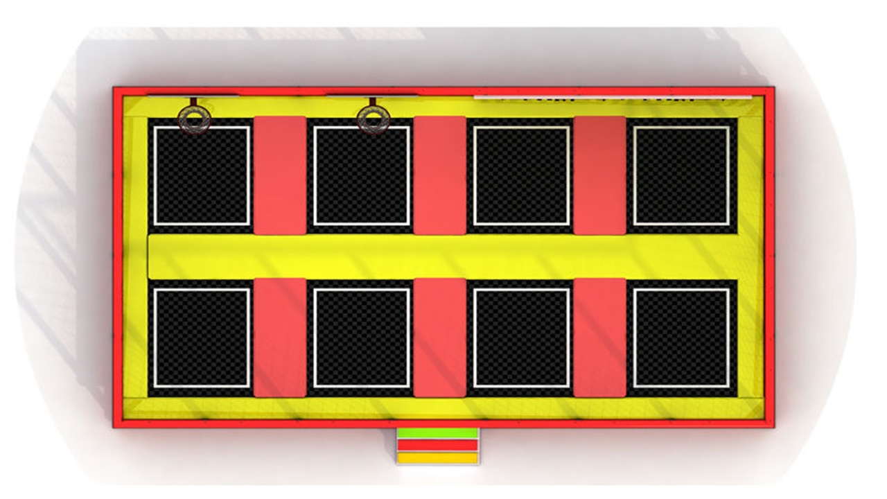 Báo giá Mô hình Trampoline Sàn nhún nhảy, dính tường Model trampoline KVCTP0132