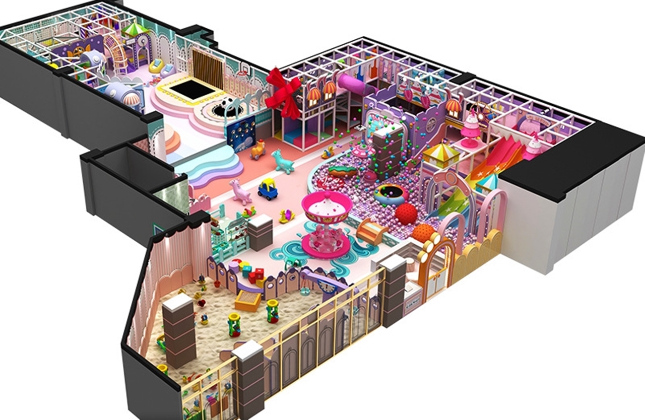 Đầu tư khu vui chơi KVCTE 5826-Thiết kế 3D báo giá thi công trọn gói khu vui chơi - Indoor playground